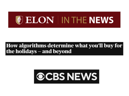 Elon in the News logo with CBS News headline